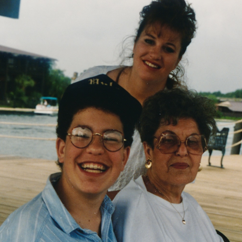 Me, sister, and grandma at the Poly docks