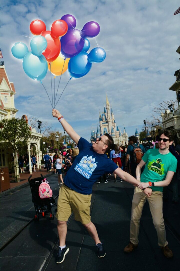 Chris and Andrew at the Magic Kingdom!